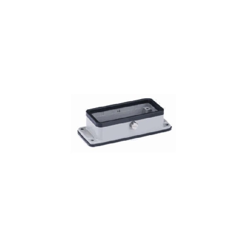 Embase encastrée 16B, Aluminium moulé sous pression, acier inoxydable, IP65, Sortie basse